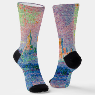 Paul Signac - Der Papstpalast, Avignon Socken