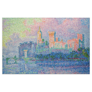 Paul Signac - Der Papstpalast, Avignon Stoff