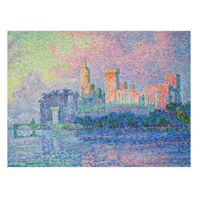 Paul Signac - Der Papstpalast, Avignon Tischdecke (Vorderseite (Horizontal))