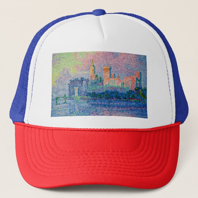 Paul Signac - Der Papstpalast, Avignon Truckerkappe (Vorderseite)