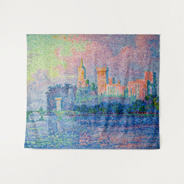 Paul Signac - Der Papstpalast, Avignon Wandteppich (Vorderseite (Horizontal))