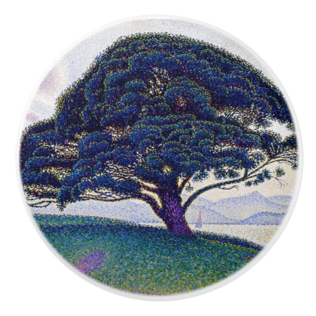Paul Signac - Die Bonaventure-Kiefer Keramikknauf (Vorderseite)