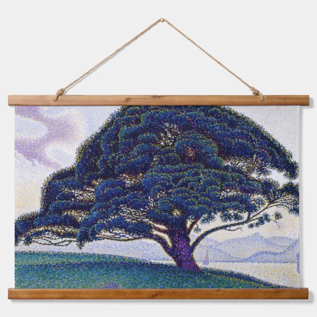 Paul Signac - Die Bonaventure-Kiefer Wandteppich Mit Holzrahmen (Vorne)