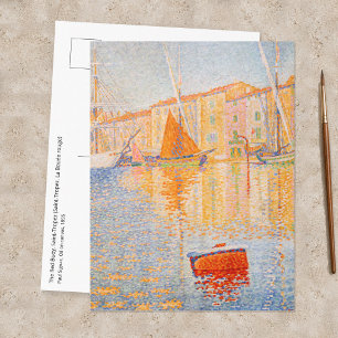 Paul Signac - Die rote Boje, Saint-Tropez Postkarte