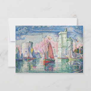 Paul Signac - Eingang des Hafens von La Rochelle Dankeskarte
