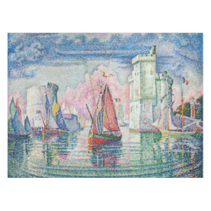 Paul Signac - Eingang des Hafens von La Rochelle Tischdecke
