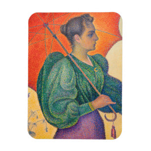 Paul Signac - Frau mit einem Sonnenschirm Magnet