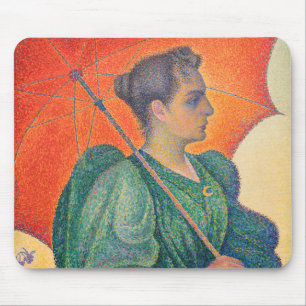 Paul Signac - Frau mit einem Sonnenschirm Mousepad