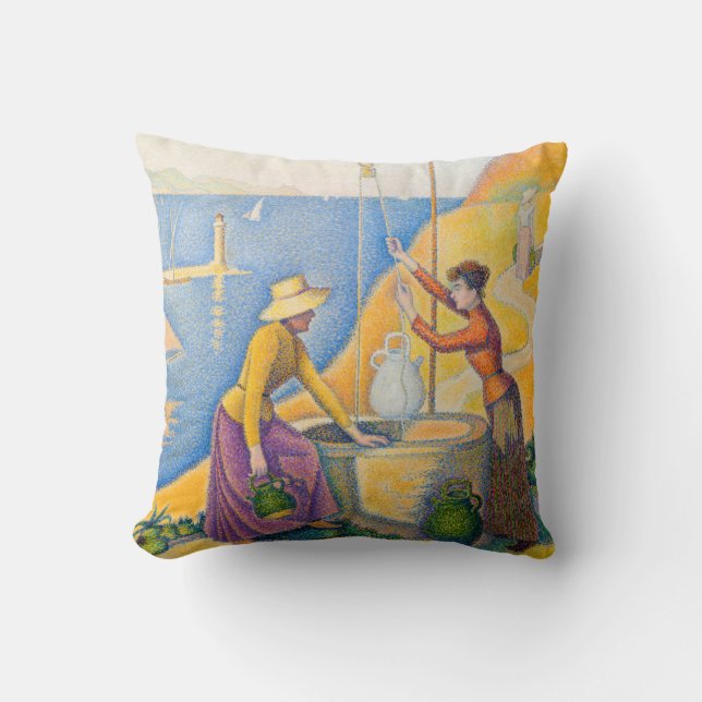 Paul Signac - Frauen am Brunnen Kissen (Vorderseite)