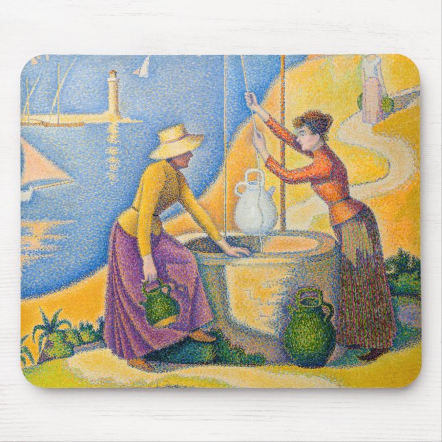 Paul Signac - Frauen am Brunnen Mousepad (Vorne)