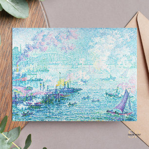 Paul Signac Hafen von Rotterdam Malerei Art Print Postkarte