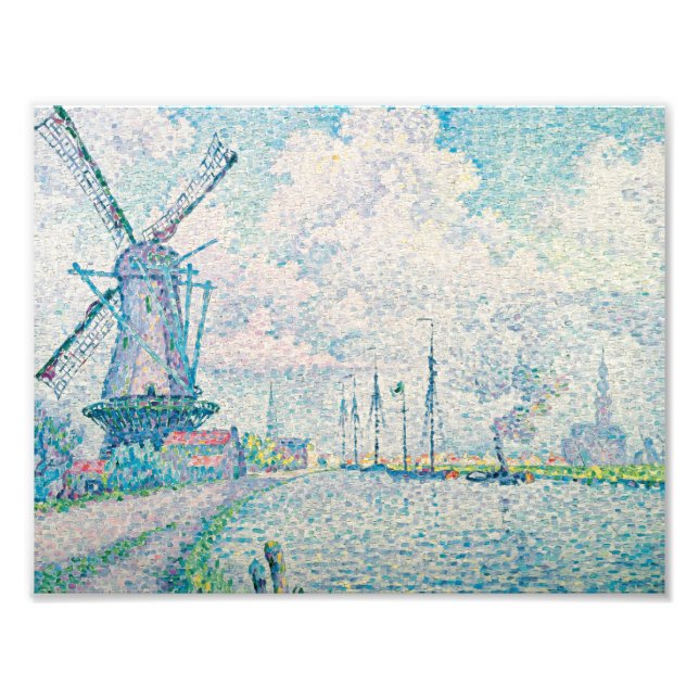 Paul Signac - Kanal von Overschie Fotodruck (Vorne)