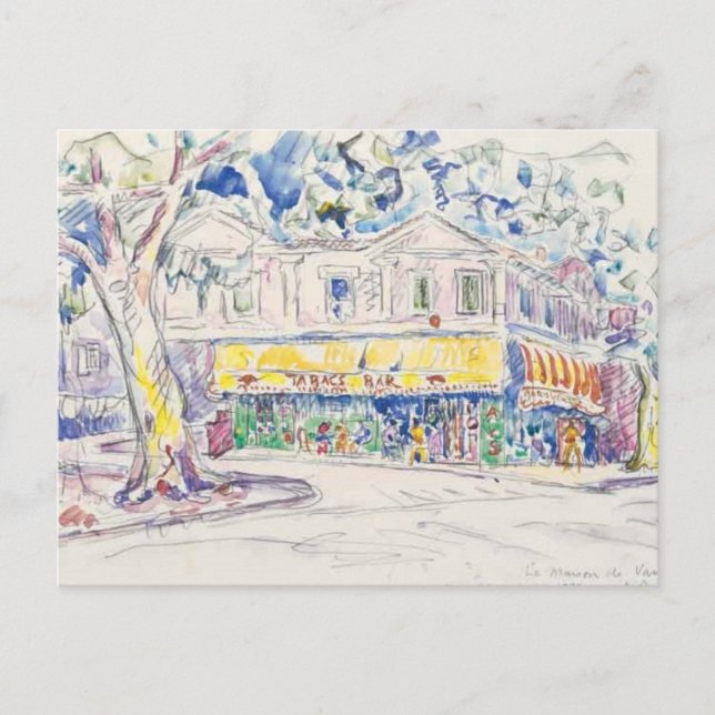paul signac maison de van gogh arles 1933 postkarte (Vorderseite)