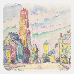 Paul Signac-Malen Quadratischer Aufkleber