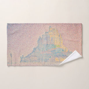 Paul Signac - Monte Saint Michel Fog und Sun Badhandtuch Set