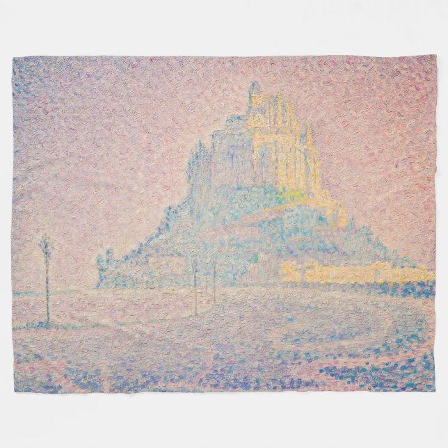 Paul Signac - Monte Saint Michel Fog und Sun Fleecedecke (Vorderseite (Horizontal))