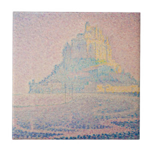Paul Signac - Monte Saint Michel Fog und Sun Fliese