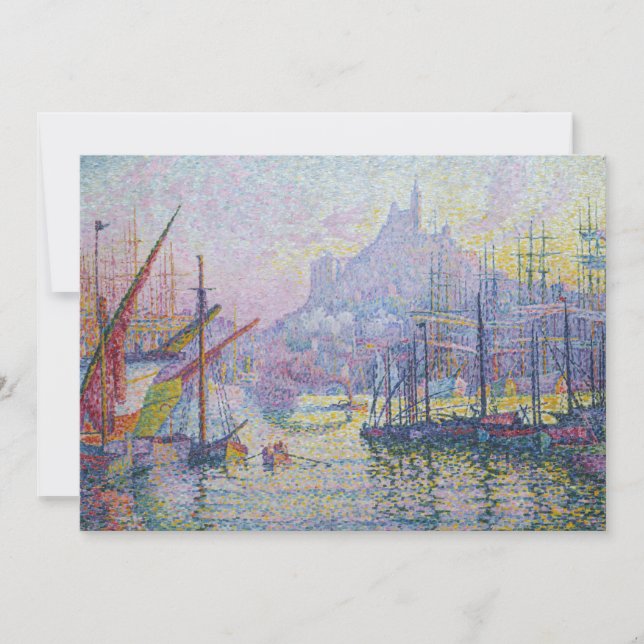Paul Signac - Notre-Dame-de-la-Garde, Marseille Einladung (Vorderseite)