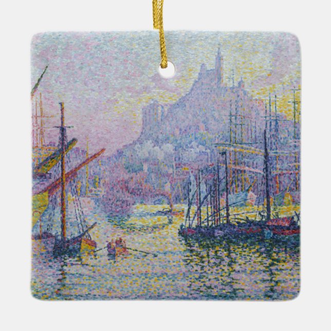 Paul Signac - Notre-Dame-de-la-Garde, Marseille Keramikornament (Vorderseite)