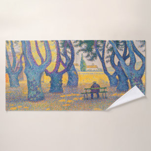 Paul Signac - Place des Lices, Saint-Tropez Badhandtuch Set