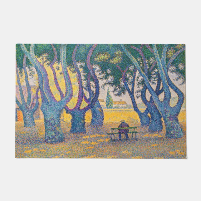Paul Signac - Place des Lices, Saint-Tropez Fußmatte (Vorderseite)