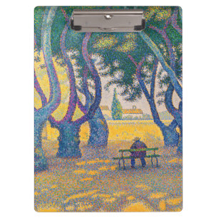 Paul Signac - Place des Lices, Saint-Tropez Klemmbrett
