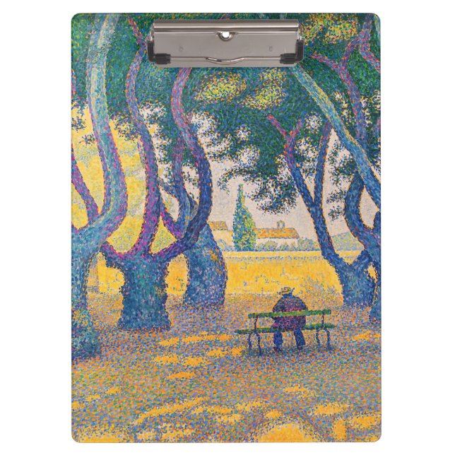 Paul Signac - Place des Lices, Saint-Tropez Klemmbrett (Vorderseite)