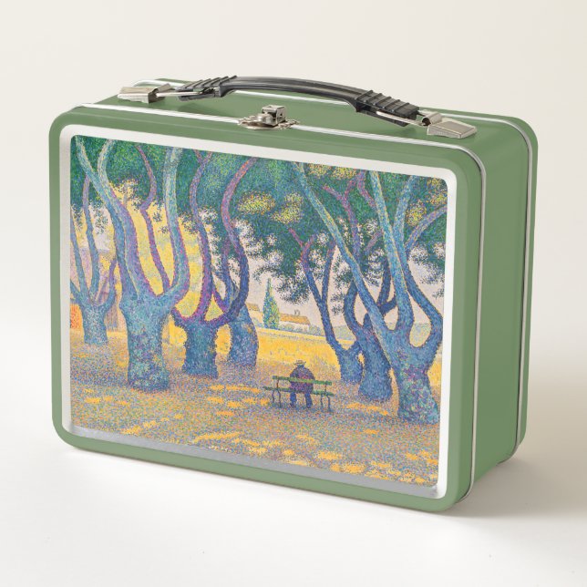 Paul Signac - Place des Lices, Saint-Tropez Metall Brotdose (Vorderseite)