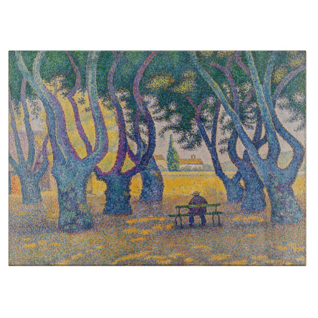 Paul Signac - Place des Lices, Saint-Tropez Schneidebrett (Vorderseite)