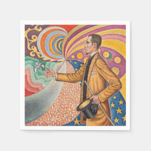 Paul Signac - Portrait von Felix Feneon, Opus 217 Serviette