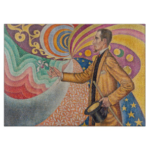 Paul Signac - Porträt von M Felix Feneon, Opus 217 Schneidebrett
