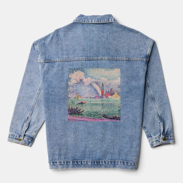 Paul Signac - Rainbow, Venedig Jeansjacke (Rückseite)