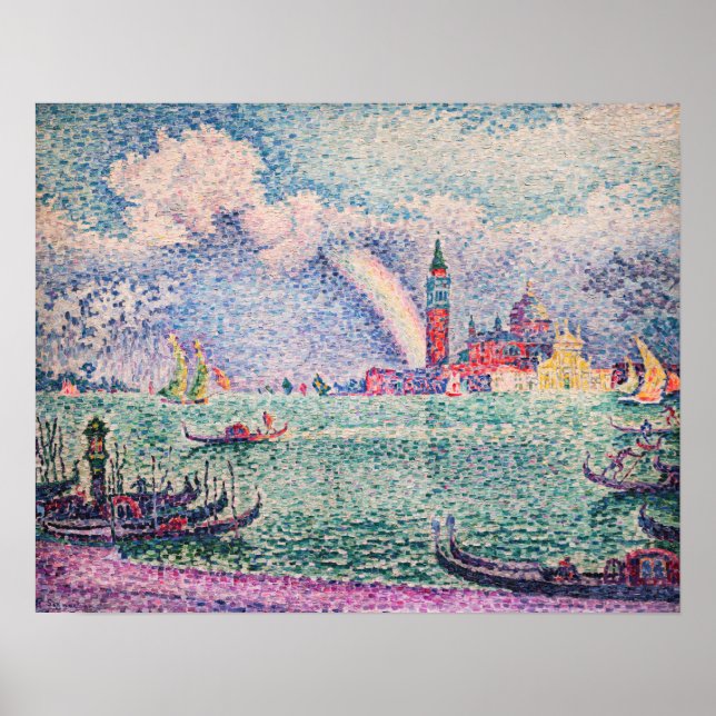 Paul Signac - Rainbow, Venedig Poster (Vorne)