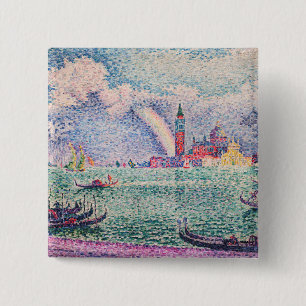 Paul Signac - Regenbogen, Venedig Button