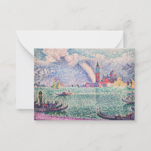 Paul Signac - Regenbogen, Venedig Mitteilungskarte