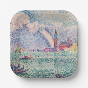 Paul Signac - Regenbogen, Venedig Pappteller
