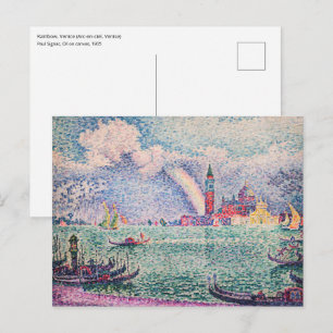 Paul Signac - Regenbogen, Venedig Postkarte