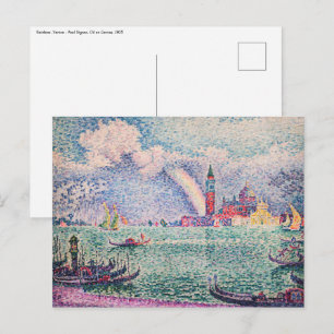 Paul Signac - Regenbogen, Venedig Postkarte