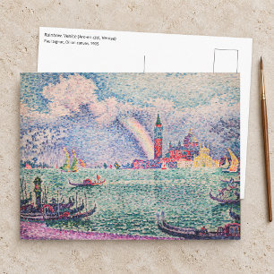 Paul Signac - Regenbogen, Venedig Postkarte
