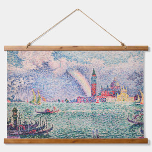 Paul Signac - Regenbogen, Venedig Wandteppich Mit Holzrahmen