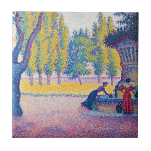 Paul Signac - Saint-Tropez, Fontaine des Lices Fliese