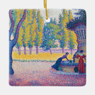 Paul Signac - Saint-Tropez, Fontaine des Lices Keramikornament