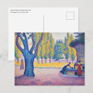 Paul Signac - Saint-Tropez, Fontaine des Lices Postkarte