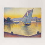 Paul Signac - The Port at Sunset, Opus 236<br><div class="desc">The Port at Sunset,  Opus 236 (Saint-Tropez) / Le Port au soleil couchant,  Opus 236 (Saint-Tropez) - Paul Signac,  Oil on Leinwand,  1892</div>