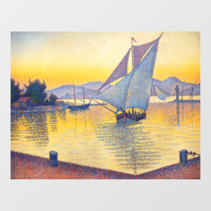 Paul Signac - The Port at Sunset, Opus 236 Fensteraufkleber
