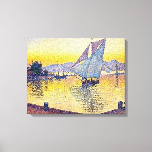 Paul Signac - The Port at Sunset, Opus 236 Leinwanddruck (Vorderseite)