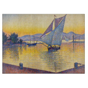 Paul Signac - The Port at Sunset, Opus 236 Schneidebrett