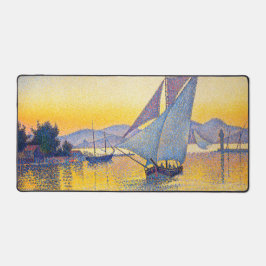 Paul Signac - The Port at Sunset, Opus 236 Schreibtischunterlage