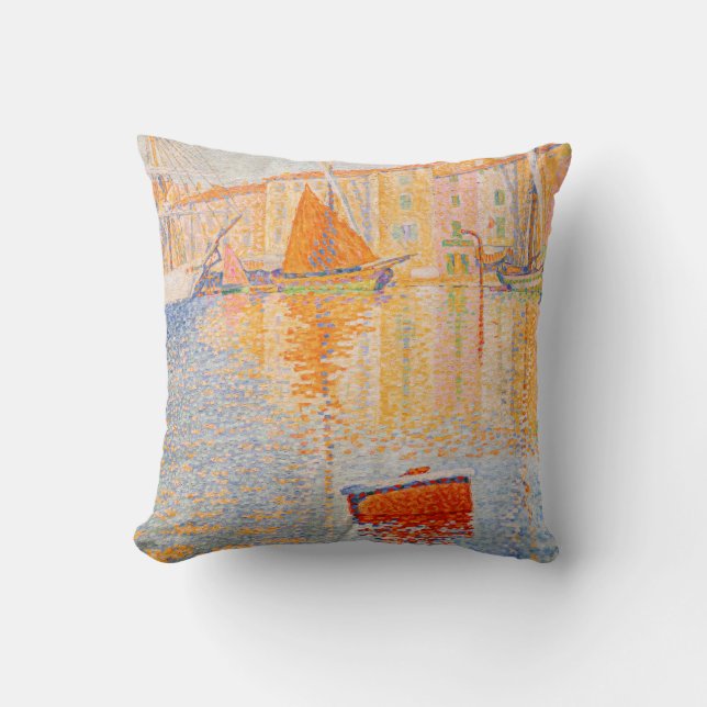Paul Signac - The Red Buoy, Saint-Tropez Kissen (Vorderseite)