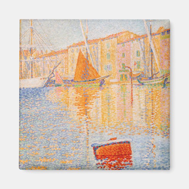Paul Signac - The Red Buoy, Saint-Tropez Magnet (Vorne)